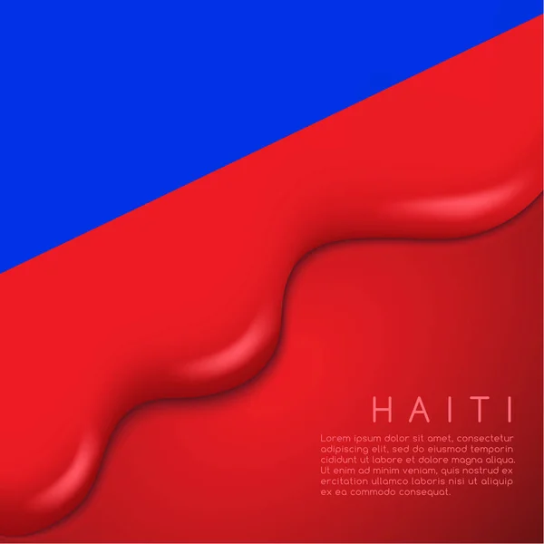 Design der haiti Flagge — Stockvektor