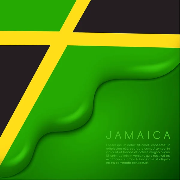Diseño de jamaica Bandera — Vector de stock