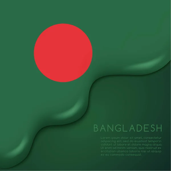 Design of bangladesh Flag — Stock Vector