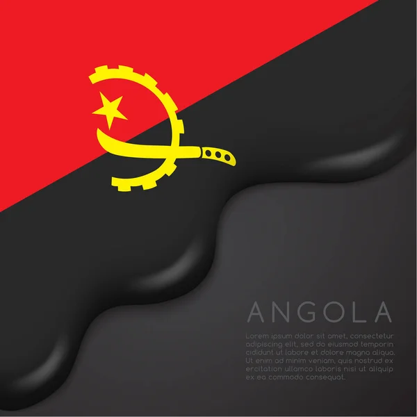 Design de angola Drapeau — Image vectorielle