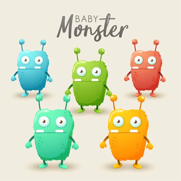 Renkli sevimli canavarlar Set