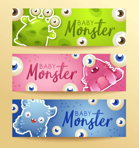 Sevimli Canavarlar ile renkli afiş