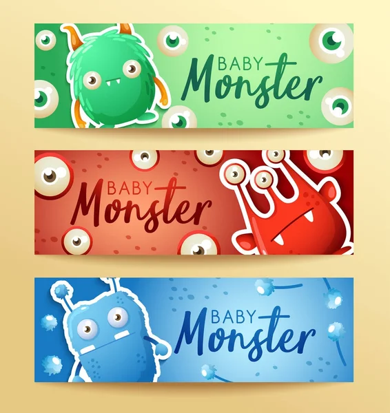 Sevimli Canavarlar ile renkli afiş