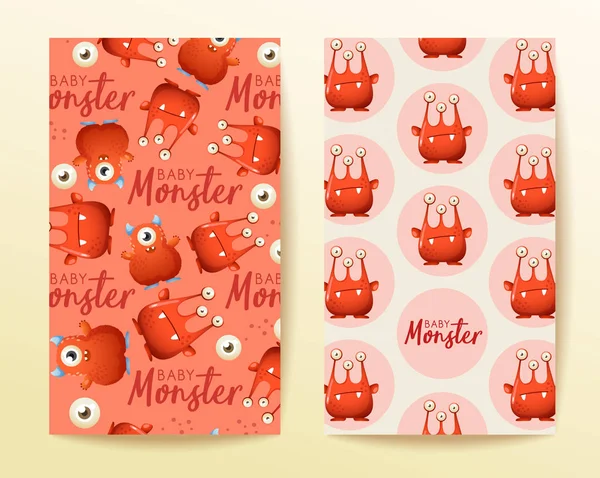 Sevimli Canavarlar ile broşür şablonları