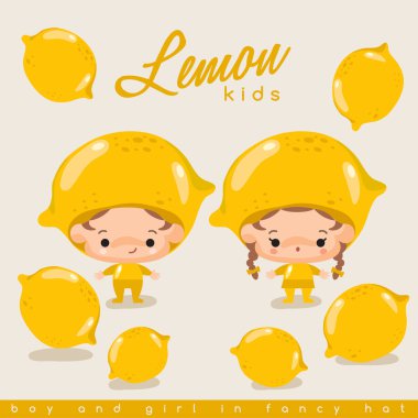 Erkek ve kız limon şapka