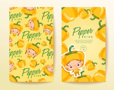 Erkek ve kız sebze şapka