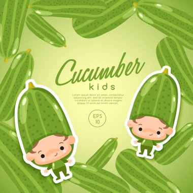 Erkek ve kız salatalık şapka 