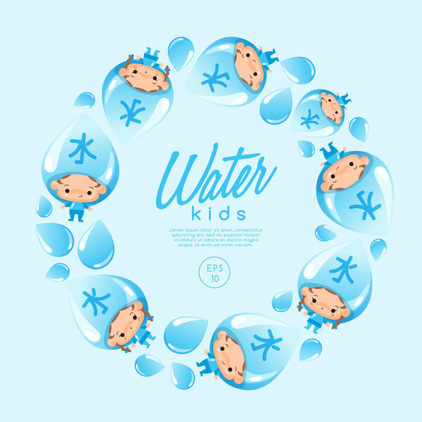 chines element water vector illustration 