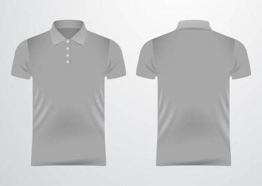 Boş gri T-Shirt model: Vektör çizim