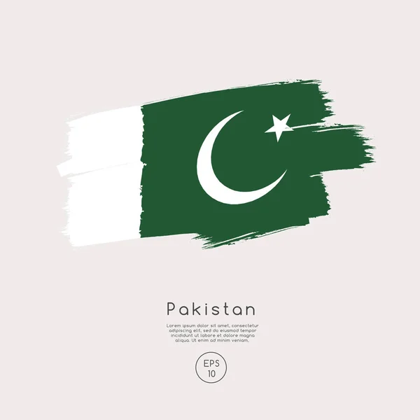 Pakistán Bandera Vector Ilustración — Vector de stock