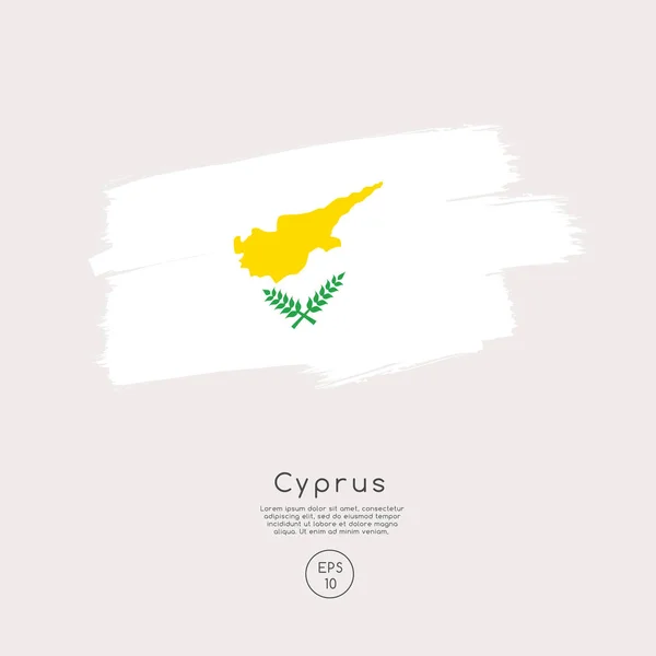 Illustration Vectorielle Drapeau Chypre — Image vectorielle