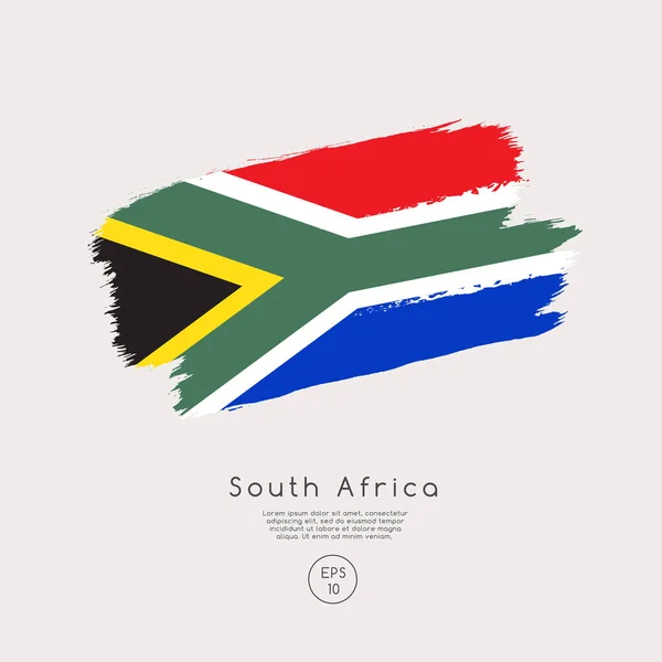 Sydafrika Flagga Vektor Illustration — Stock vektor