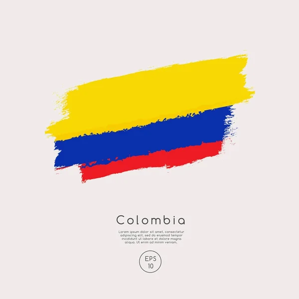 Colombia Flag Vector Illustration — Stock Vector