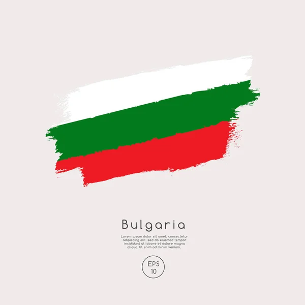 Векторная Иллюстрация Флага Болгарии — стоковый вектор