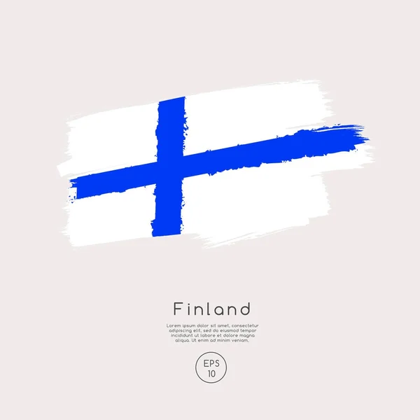 Finland Flag Vector Illustration — Stock Vector