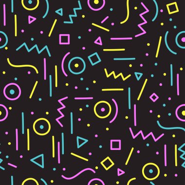 Renkli soyut Seamless Modeli: Vektör çizim