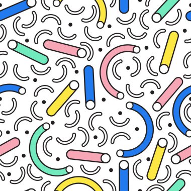 Yazdırma, Web sitesi, kumaş, kartları vb için renkli soyut Seamless modeli. Vektör çizim