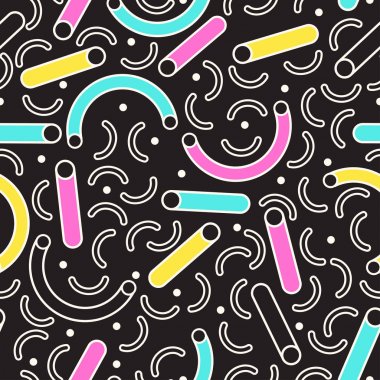 Yazdırma, Web sitesi, kumaş, kartları vb için renkli soyut Seamless modeli. Vektör çizim