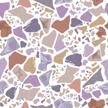 Dizi güzel Terrazzo Seamless Modeli: vektör çizim