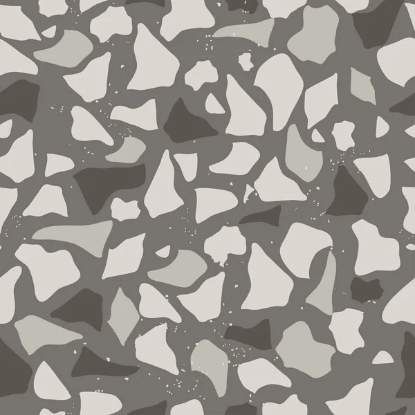 Aantal Prachtige Terrazzo Naadloze Patroon Vector Illustratie — Stockvector