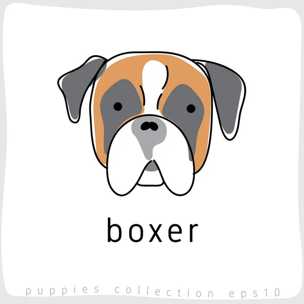 犬の品種コレクション ベクトル図 — ストックベクタ