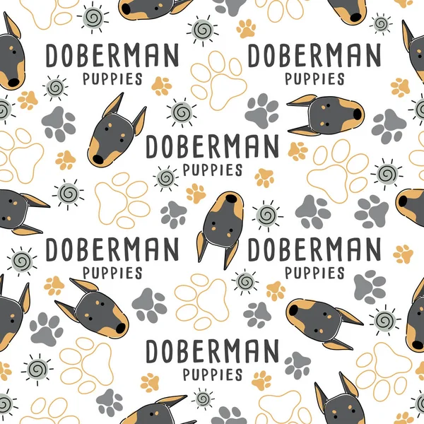 Dog breed collection : Seamless Pattern : Vector Illustration