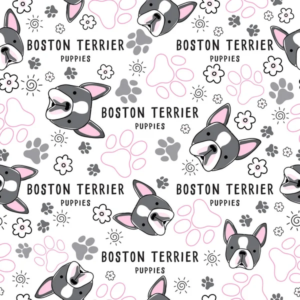 Dog breed collection : Seamless Pattern : Vector Illustration