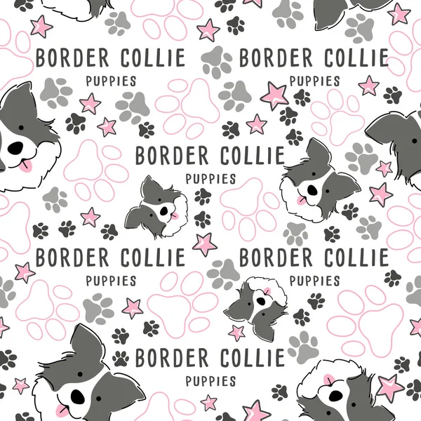 Dog breed collection : Seamless Pattern : Vector Illustration
