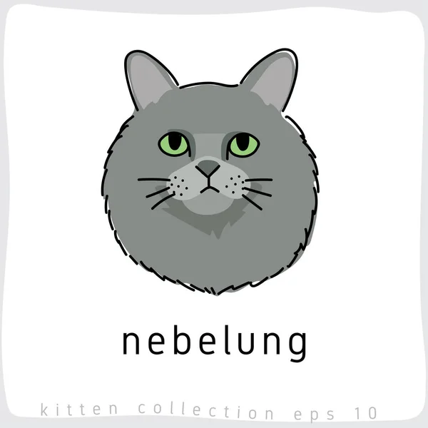 89++ Nebelung cat vector Funny Cats