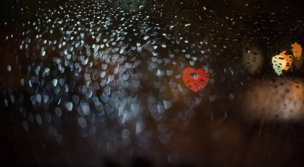 soyut bulanıklık blackground kalp defocused bokeh ışıkları ile