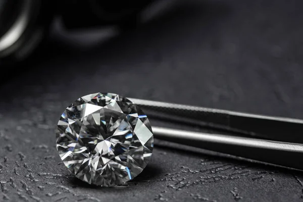 Velké Carat Diamond Šperky Drahokam Pozadí — Stock fotografie