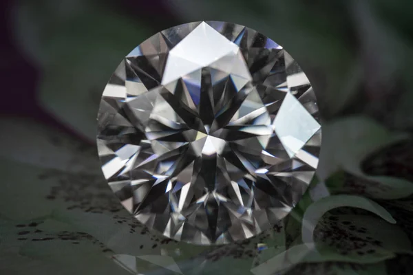 Grosso Diamante Carato Diamante Sfaccettature — Foto Stock