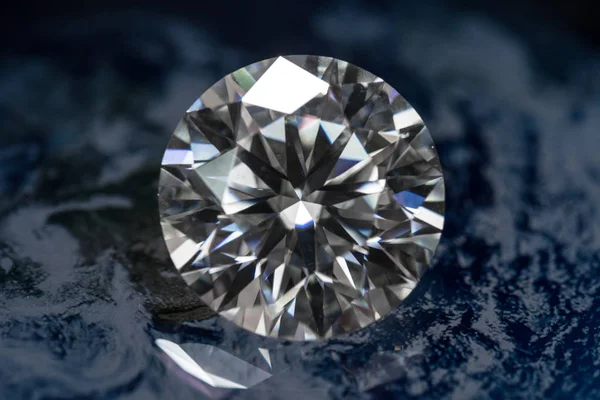 Алмазний Камінь Відбитій Ділянці — стокове фото