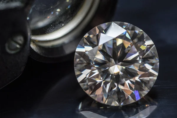 Diamant Drahokam Šperky Lupa — Stock fotografie