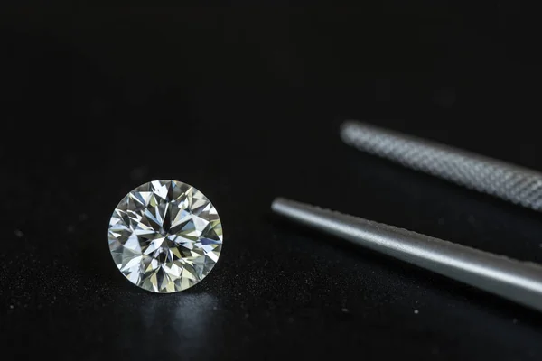 Rund Skära Lyx Diamond — Stockfoto