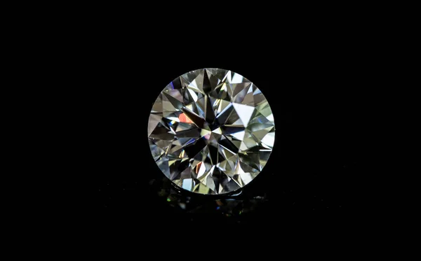 Diamond Brilliance Zwarte Achtergrond — Stockfoto