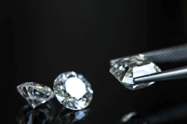 Diamant Pinzetě Šperky — Stock fotografie