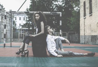 hipster insanlar açık poz