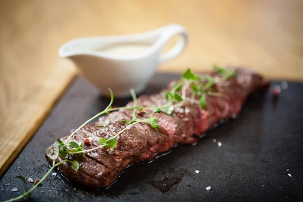 Black angus Flank steak — Stockfoto