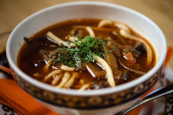 Sopa Lagman con carne —  Fotos de Stock