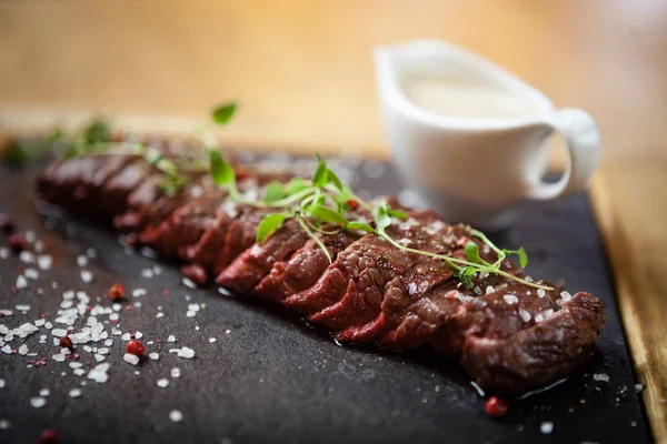 Schwarzer Angus Flank Steak — Stockfoto