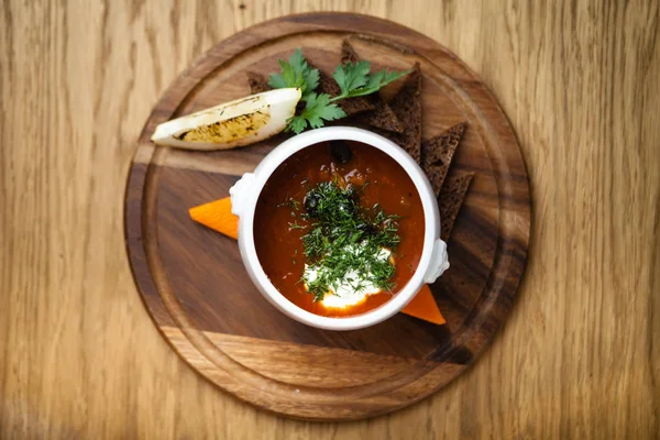 Saltwort beef soup — Stock Image Saltwort beef soup Stock Photo