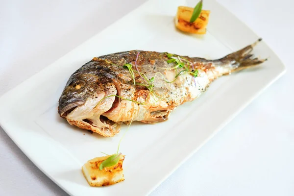 Grilled dorada fish — Stock Photo, Image