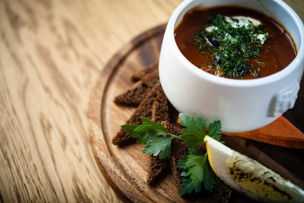 Saltwort beef soup — Stock Image Saltwort beef soup Stock Photo