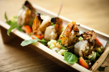 Izgara kaplan karides