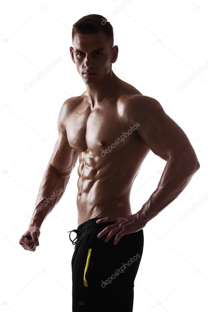 athletic man posing