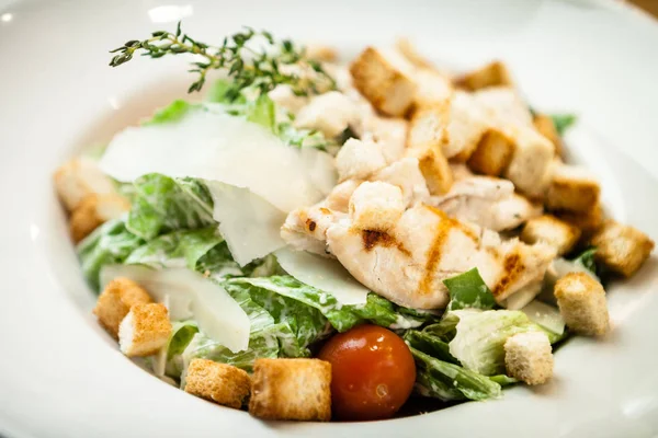 Caesar salad on a plate — Stock Photo, Image