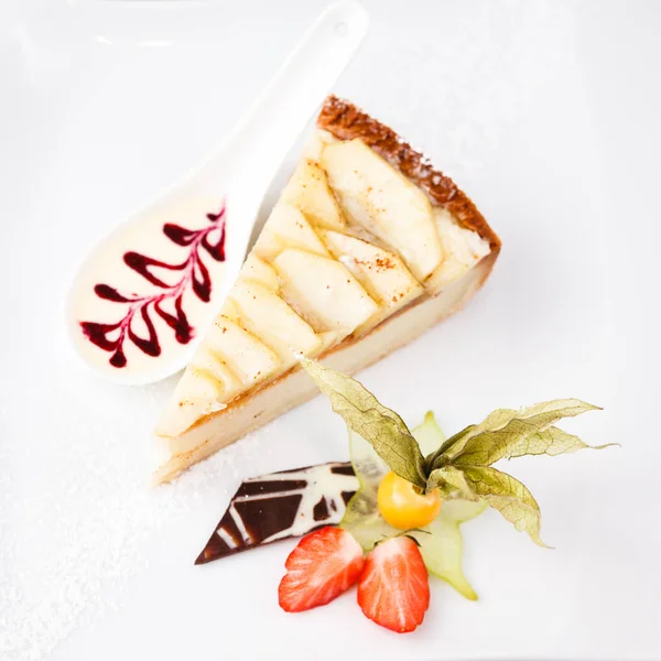 Appeltaart dessert — Stockfoto
