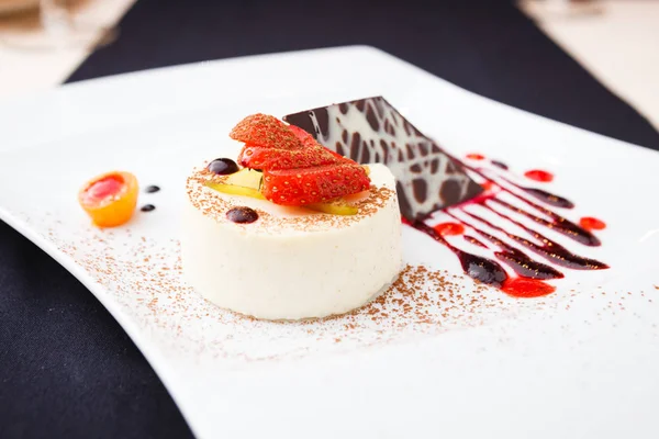 Panna cotta dolce — Foto Stock