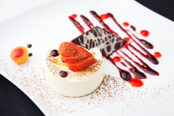 Panna cotta tatlı — Stok fotoğraf